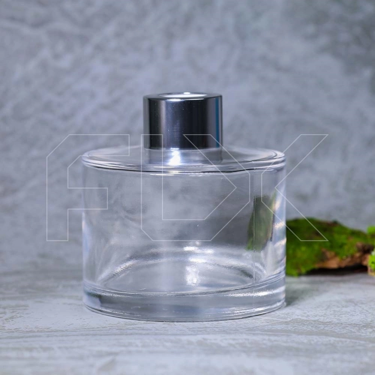 Флакон для аромадиффузора, 185мл, цилиндр (серебристый) 0_D001-185-SILVER