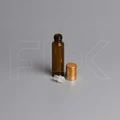 Флакон-роллер 10мл, коричневое стекло со стеклянным роликом (кратно 5) M100-10