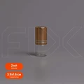Флакон-роллер 2мл, прозрачное стекло со стеклянным роликом (кратно 5) M101-2