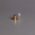 Флакон-роллер 2мл, прозрачное стекло со стеклянным роликом (кратно 5) M101-2