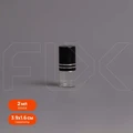Флакон-роллер 2мл, прозрачное стекло со стеклянным роликом (кратно 5) M101-2