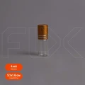 Флакон-роллер 4мл, прозрачное стекло со стеклянным роликом (кратно 5) M101-4
