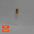 Флакон-роллер 10мл, прозрачное стекло со стеклянным роликом (кратно 5) M101-10