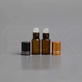 Флакон-роллер 3 мл, коричневое стекло со стеклянным роликом (кратно 5) M100-3