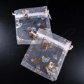 Мешочек подарочный "Бабочки", органза, 10х12 см (кратно 100) MP021-10x12:BP
