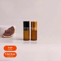 Флакон-роллер 4мл, коричневое стекло со стеклянным роликом (кратно 5) M100-4
