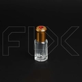Флакон-роллер 6мл, стеклянный со стеклянным роликом, красный камень 0_M170-6 RED