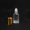 Флакон-роллер 6мл, стеклянный со стеклянным роликом, красный камень 0_M170-6 RED