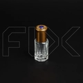 Флакон-роллер 6мл, стеклянный со стеклянным роликом, синий камень 0_M170-6 BLUE