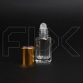 Флакон-роллер 6мл, стеклянный со стеклянным роликом, синий камень 0_M170-6 BLUE
