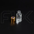 Флакон-роллер 6мл, стеклянный со стеклянным роликом, синий камень 0_M170-6 BLUE