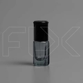 Флакон-роллер 3мл, стеклянный со стеклянным роликом (черный) 0_M110-3:DW BLACK