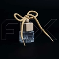 Автофлакон, 6 мл, квадрат, бежевый шнурок (кратно 20) 0_AF011-6 BEIGE