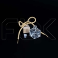 Автофлакон, 6 мл, квадрат, бежевый шнурок (кратно 20) 0_AF011-6 BEIGE