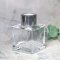 Флакон для аромадиффузора, 50мл, квадрат (серебристый) 0_D002-50-SILVER