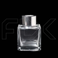 Флакон для аромадиффузора, 50мл, квадрат (серебристый) 0_D002-50-SILVER
