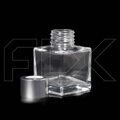 Флакон для аромадиффузора, 50мл, квадрат (серебристый) 0_D002-50-SILVER