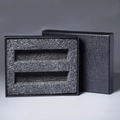 Коробочка с черной вкладкой для помадок 10 мл, черный 0_K015-135x110x30 (P001-10)-BLACK