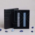 Коробочка с черной бархатной вкладкой для помадок 10 мл, черный 0_K015-135x110x30 (P001-10) BLACK VELVET