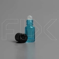 Флакон-роллер 3мл, стеклянный со стеклянным роликом (синий) 0_M110-3:DW BLUE