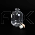 Новинка Флакон для аромадиффузора, 255мл, прозрачный, деревянная пробка 0_D037-255-CLEAR
