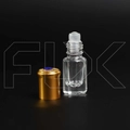 Флакон-роллер 3мл, стеклянный со стеклянным роликом, синий камень 0_M170-3 BLUE