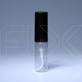 Атомайзер-защелка, пластиковый распылитель и крышка, 3мл 0_B020-3 BLACK