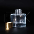 Флакон для аромадиффузора, 80мл, цилиндр (золотистый) 0_D001-80-GOLD