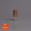 Флакон-роллер 2мл, прозрачное стекло со стеклянным роликом (кратно 5) M101-2