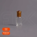 Флакон-роллер 6мл, стеклянный со стеклянным роликом (кратно 5) M170-6