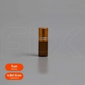 Флакон-роллер 3 мл, коричневое стекло со стеклянным роликом (кратно 5) M100-3