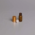 Флакон-роллер 5мл, коричневое стекло со стеклянным роликом (кратно 5) M100-5