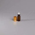 Флакон-роллер 4мл, коричневое стекло со стеклянным роликом (кратно 5) M100-4