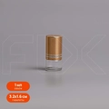 Флакон-роллер 1мл, прозрачное стекло со стеклянным роликом (кратно 5) M101-1