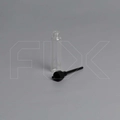 Фиолка, 1мл, прозрачное стекло, черная крышка (Кратно 100) 0_F001-1 (100)