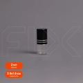 Флакон-роллер 2мл, прозрачное стекло со стеклянным роликом (кратно 5) M101-2