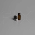Флакон-роллер 3 мл, коричневое стекло со стеклянным роликом (кратно 5) M100-3