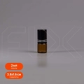 Флакон-роллер 2мл, коричневое стекло со стеклянным роликом (кратно 5) M100-2