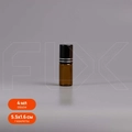 Флакон-роллер 4мл, коричневое стекло со стеклянным роликом (кратно 5) M100-4