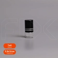 Флакон-роллер 1мл, прозрачное стекло со стеклянным роликом (кратно 5) M101-1