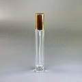 Атомайзер, круглое сечение, толстое прозрачное стекло, 9мл золотой 0_S066-9 GOLD