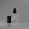 Атомайзер, 30мл, квадрат, черная крышка/металл 0_S228-30 BLACK