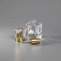 Атомайзер, 30мл, квадрат, золотая крышка/акрил 0_S239-30 GOLD