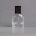 Атомайзер, 26мл, узорное стекло, черная крышка/пластик 0_S012-26 BLACK