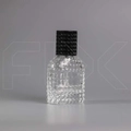 Атомайзер, 26мл, узорное стекло, черная крышка/пластик 0_S012-26 BLACK
