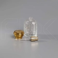 Атомайзер, 50мл, узорное стекло, золотая крышка/пластик 0_S272-50 GOLD