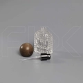 Атомайзер, 26мл, узорное стекло, темная круглая крышка/дерево 0_S282-26 DARK