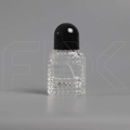 Атомайзер, 26мл, узорное стекло, черная крышка-купол 0_S280-26 BLACK