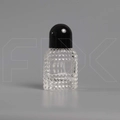 Атомайзер, 26мл, узорное стекло, черная крышка-купол 0_S280-26 BLACK