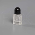 Атомайзер, 26мл, узорное стекло, черная крышка-купол 0_S280-26 BLACK